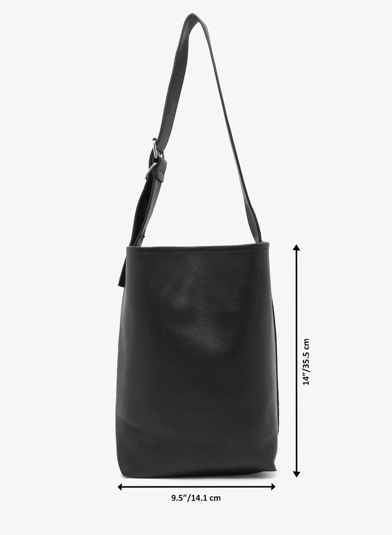 Ella Black Slouch Shoulder Bag for Women | Best Price UAE